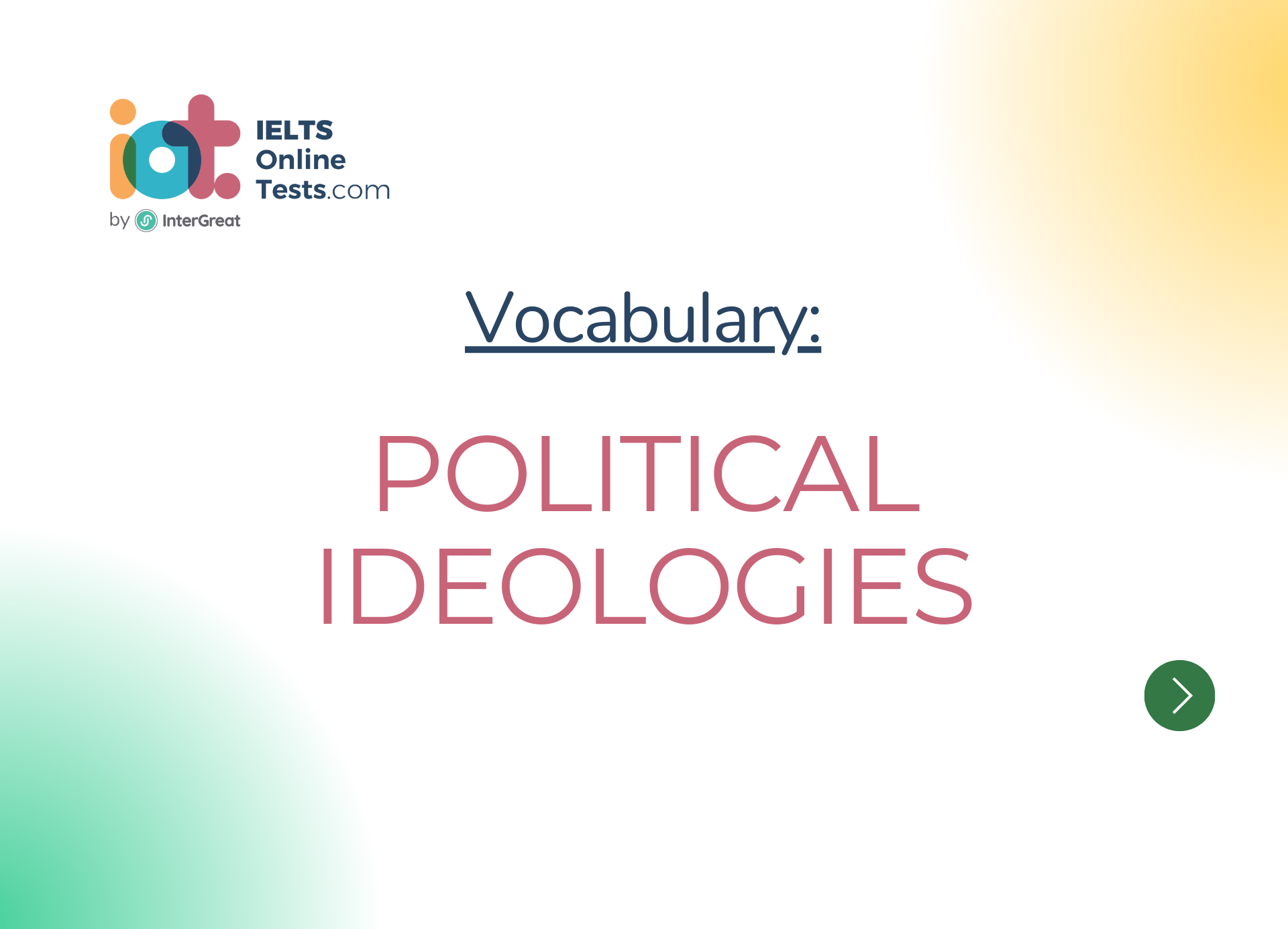 ideologies of political parties quizlet